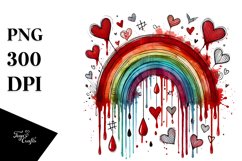 colorful Simple Rainbow PNG Product Image 1