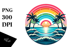 Tropical Rainbow, 20 oz Tumbler PNG Product Image 1