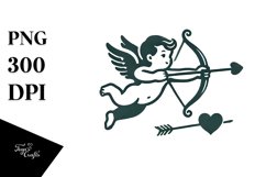 Simple Retro Cupid PNG Product Image 1