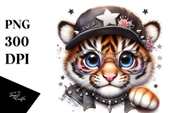 Cute Tiger with Punk Look Product Image 1