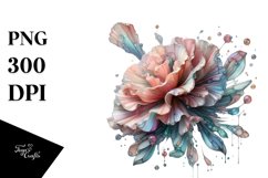 Shiny Abstract Pastel Carnation | Clipart Product Image 3