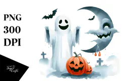 Simple Funny Halloween Clipart, Transparent PNG Product Image 1