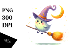Funny Broom Summer Sticker Clipart Product Image 1
