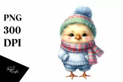Dumb Chicken in Winter Clothes PNG Product Image 7
