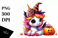 Baby Unicorn Halloween Clipart Product Image 3