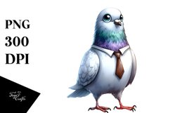 Standing Dove Watercolor Clipart Product Image 3