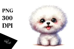 Cute Baby Bichon Frise, Transparent PNG Product Image 1
