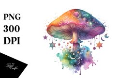 Magical Celestial Mushroom Splash Clipart Product Image 3