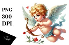 Watercolour Cupid Drawing Product Image 1