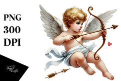 Watercolour Cupid Art Product Image 1