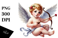 Watercolour Cupid Illustration Product Image 1
