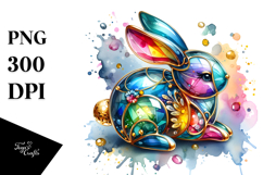 Colorful Bunny PNG Product Image 1