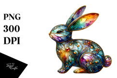 Colorful Bunny PNG Product Image 1