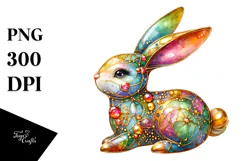 Colorful Bunny Made of PNG Product Image 1