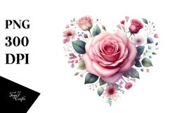 Rose Heart PNG Product Image 1