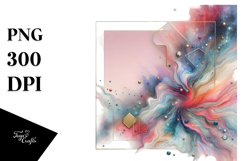 Colorful Abstract Diamond Cosmos PNG Product Image 1