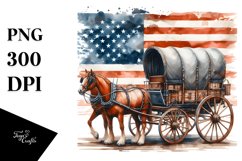 Sublimation Vintage Rusted Horse Wagon Product Image 3