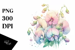 Glossy Wooden Sweet Pea PNG Product Image 3
