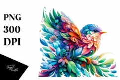 a Vibrant Abstract Flower Frame PNG Product Image 3