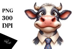 Goofy Cow Clipart | Sublimation | Clipart Product Image 1