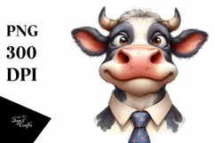Goofy Cow Clipart | Sublimation | Clipart Product Image 1