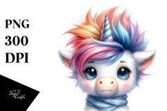 Cute Baby Unicorn | Sublimation | Clipart Product Image 3