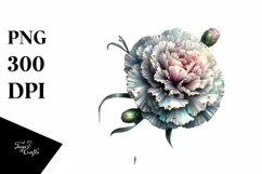 Shiny Carnation Golden Watercolor Product Image 1