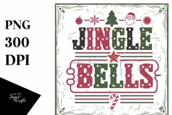 Retro Jingle Bells Christmas Png Product Image 5