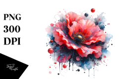 splash Abstract Shiny Poppy Product Image 1