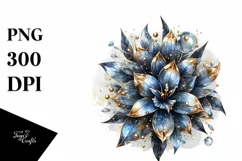 Detailed Lobelia Flower Golden Splash Product Image 1