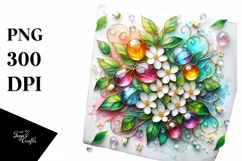 Watercolor Luxury Flower Splash Clipart Product Image 1