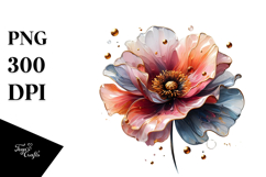 Abstract Glossy Poppy, Transparent PNG Product Image 1