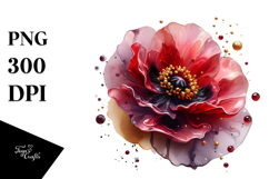 Abstract Poppy Material PNG Product Image 1