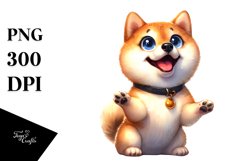Funny Shiba Inu Sitting Clipart Product Image 3
