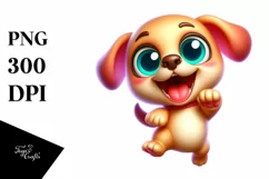 Crazy Funny Baby Labrador Retriever | Cartoon Clipart Product Image 3