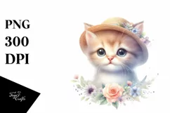 Cute Baby Cat with Big Eyes PNG Product Image 3