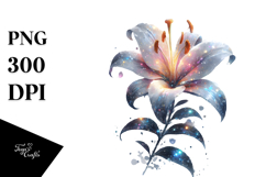 Abstract Shiny Lily Clipart Product Image 1