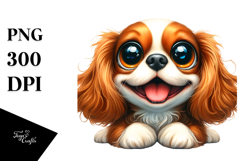 Crazy Cavalier King Charles Spaniel Clipart Product Image 1