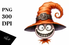 Funny Halloween Goofy Smile Hat Clipart Product Image 1