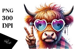 Highland Calf Cool Haircut PNG Product Image 1