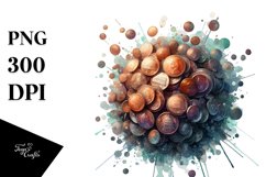 Shiny Peonies Clipart Product Image 3