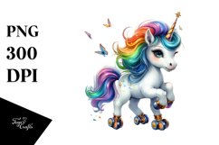Baby Unicorn with Competition Floor, Colorful PNG Product Image 1