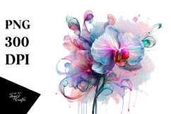 Vibrant Pastel Orchid PNG Product Image 1