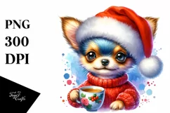 Watercolor Chihuahua PNG Product Image 1