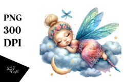 Baby Dragonfly on Cloud, Transparent PNG Product Image 1