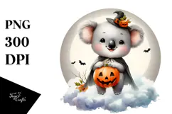 Cute Halloween Koala, High-Res PNG Product Image 1