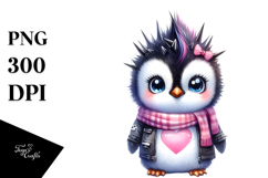 Baby Penguin with Party Hat PNG Product Image 1