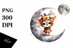 Cute Halloween Deer, High-Quality PNG Product Image 3