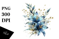 Stunning Glass Lobelia Clipart Design Product Image 3