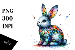 Colorful Bunny made of PNG Product Image 1